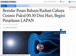 Pancaran Cahaya Kosmik Adalah